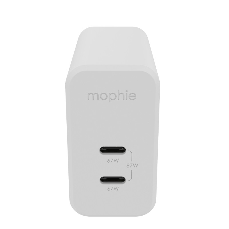 mophie 409909304 Caricabatterie per dispositivi mobili Computer portatile, Smartphone, Tablet Bianco AC Ricarica rapida Interno