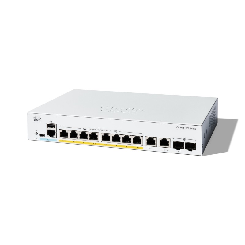 Cisco C1200-8FP-2G switch di rete Gestito L2 L3 Gigabit Ethernet (10 100 1000) Bianco