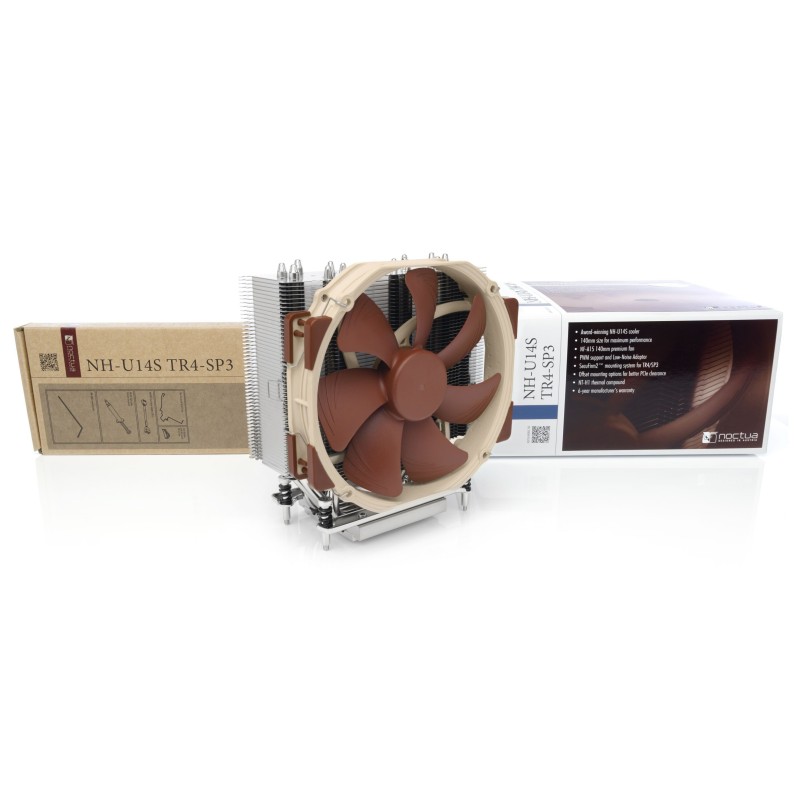 Noctua NH-U14S TR4-SP3 sistema di raffreddamento per computer Processore Refrigeratore 14 cm Alluminio, Beige