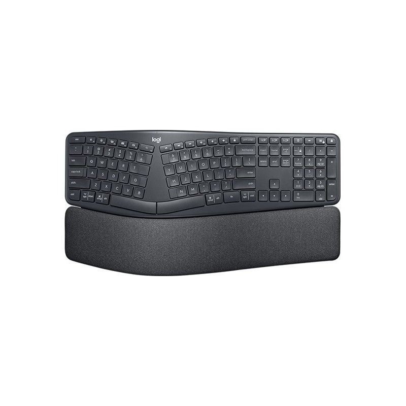 Logitech Ergo K860 tastiera RF senza fili + Bluetooth QWERTY Nordic Grafite