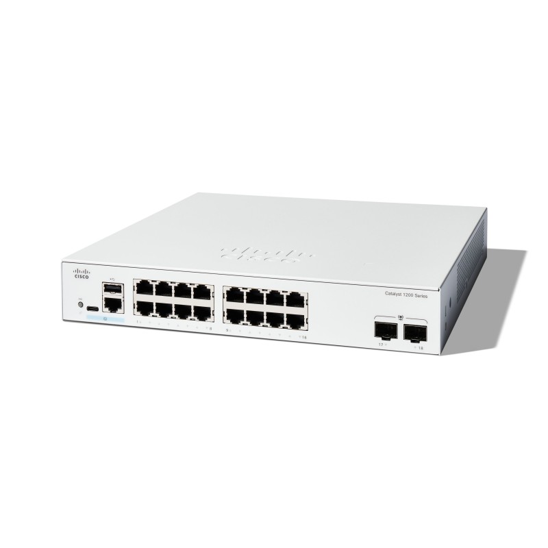 Cisco C1200-16T-2G switch di rete Gestito L2 L3 Gigabit Ethernet (10 100 1000) Bianco