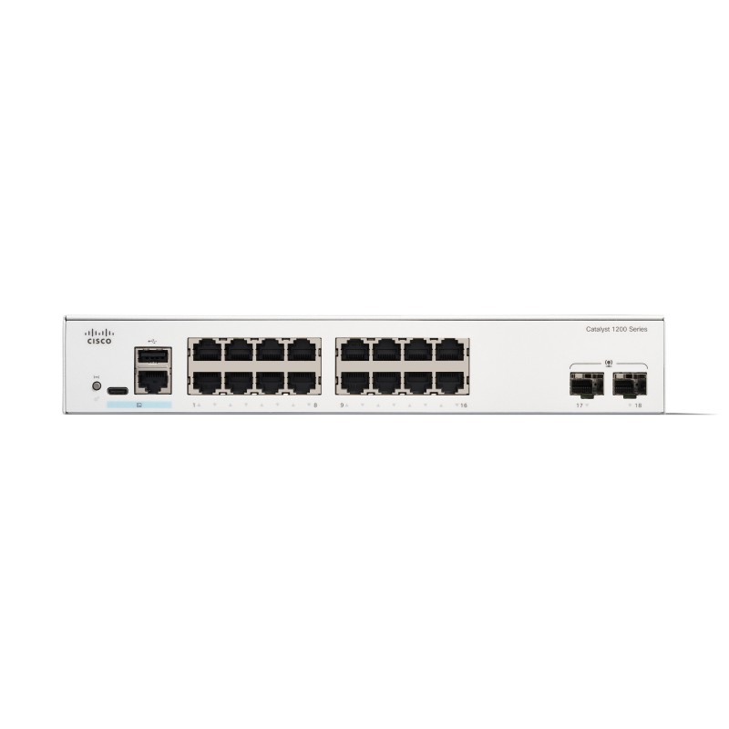 Cisco C1200-16T-2G switch di rete Gestito L2 L3 Gigabit Ethernet (10 100 1000) Bianco