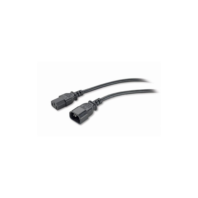 APC PWR Cord C13 - C14, 0.6 m Nero 0,61 m Accoppiatore C13 Accoppiatore C14