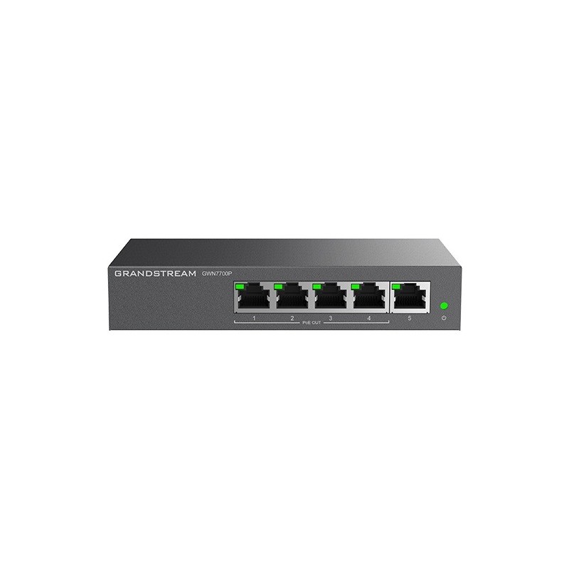 Grandstream Networks GWN7700P switch di rete Non gestito Gigabit Ethernet (10 100 1000) Supporto Power over Ethernet (PoE) Nero