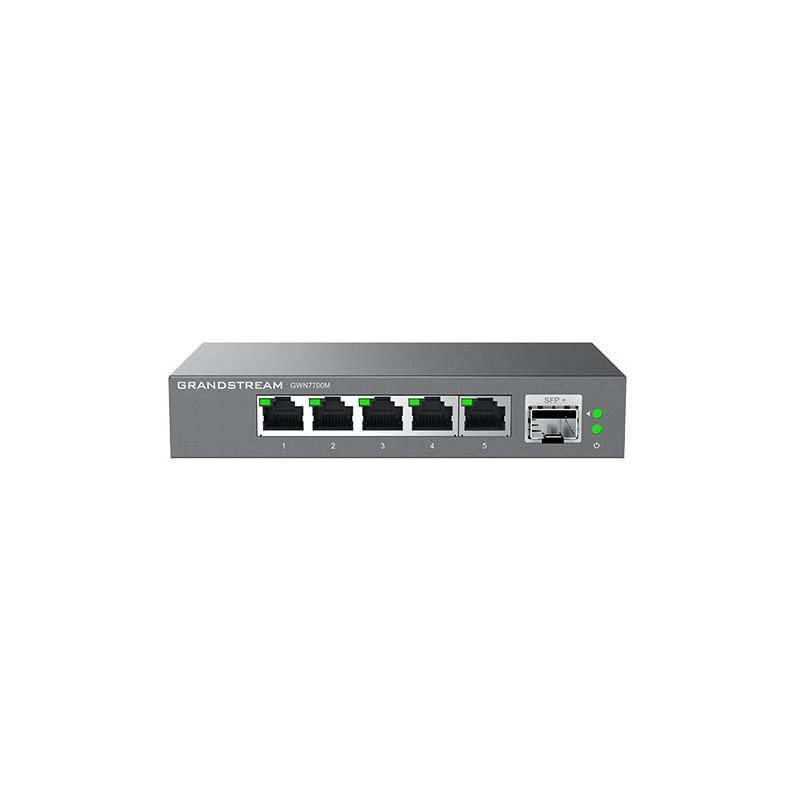 Grandstream Networks GWN7701P switch di rete Non gestito Gigabit Ethernet (10 100 1000) Supporto Power over Ethernet (PoE) Nero