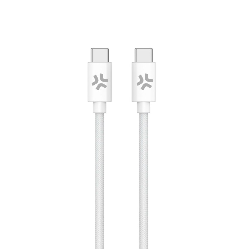 Celly USBCUSBCCOTTWH cavo USB 1,5 m USB C Bianco