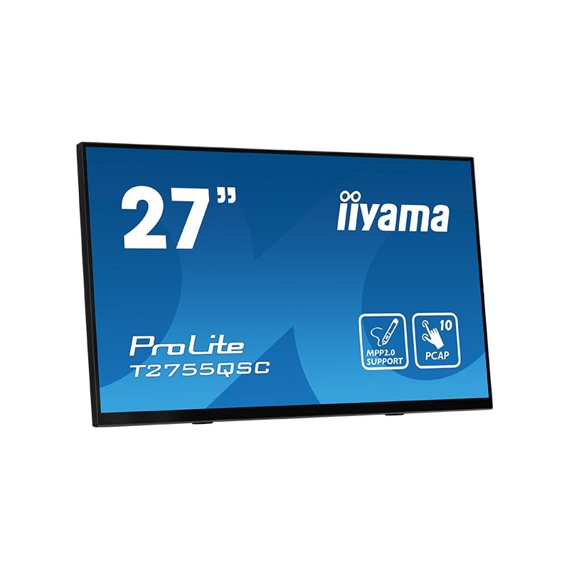 iiyama ProLite T2755QSC-B1 Monitor PC 68,6 cm (27") 2560 x 1440 Pixel Full HD LCD Touch screen Nero