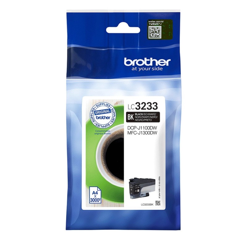 Brother LC3233BK cartuccia d'inchiostro 1 pz Originale Nero