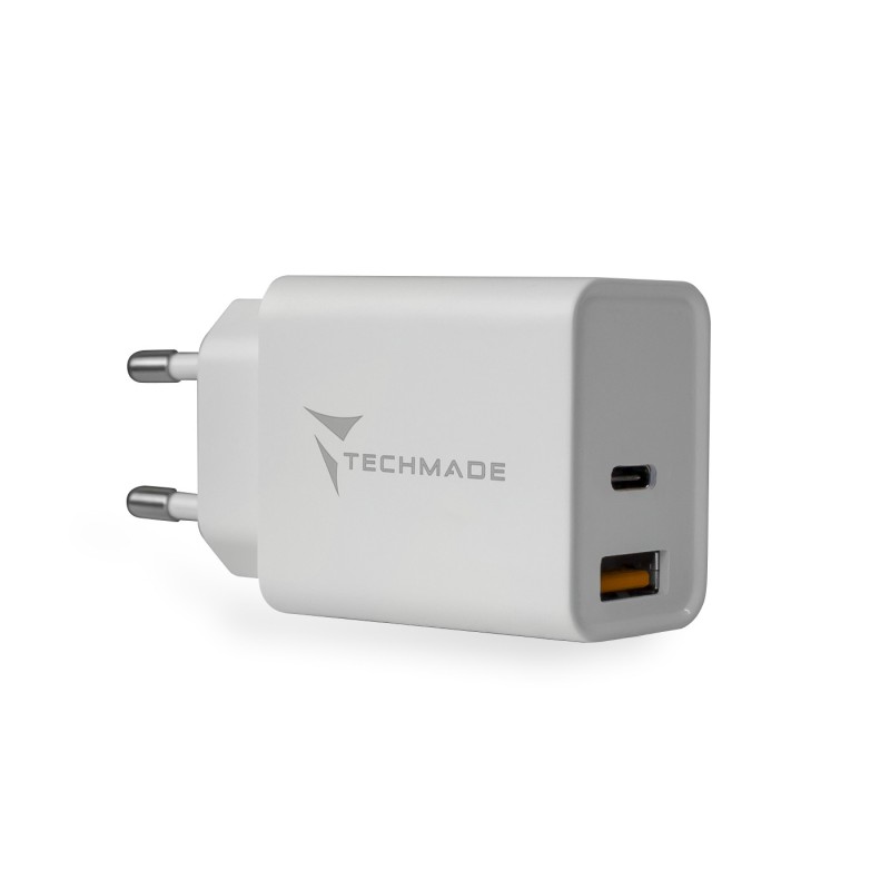 Techmade TM-TC046AC Caricabatterie per dispositivi mobili Universale Bianco AC Ricarica rapida Interno