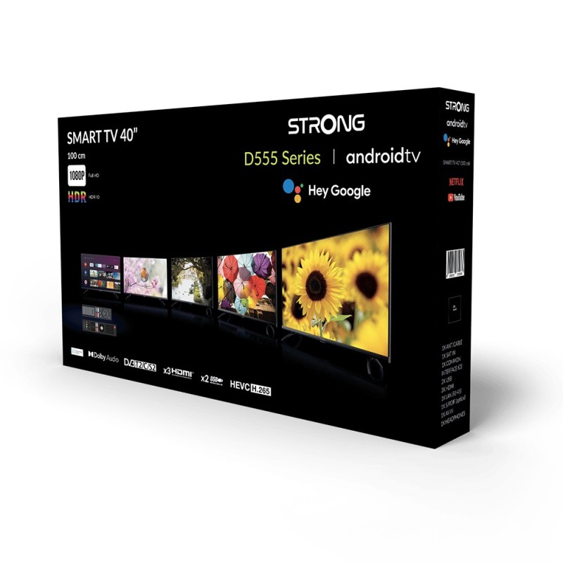 Strong SRT 40FD5553 101,6 cm (40") Full HD Smart TV Wi-Fi Nero 220 cd m²