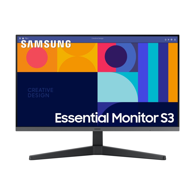 Samsung Essential Monitor S3 S33GC LED display 68,6 cm (27") 1920 x 1080 Pixel Full HD Nero