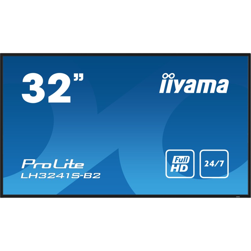 iiyama LH3241S-B2 visualizzatore di messaggi Design chiosco 80 cm (31.5") LED 350 cd m² Full HD Nero 24 7