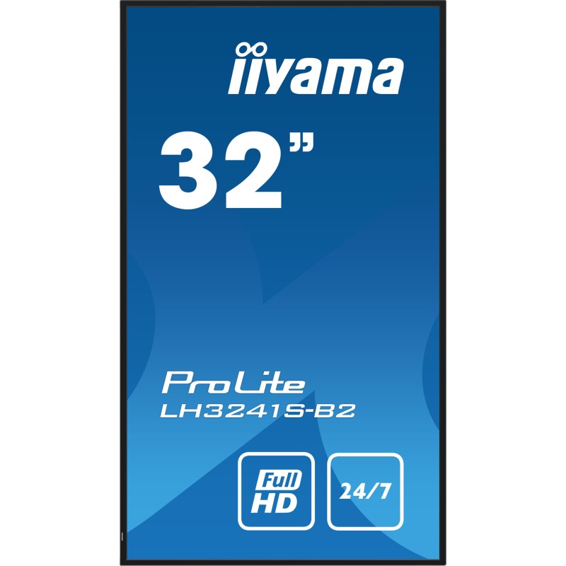 iiyama LH3241S-B2 visualizzatore di messaggi Design chiosco 80 cm (31.5") LED 350 cd m² Full HD Nero 24 7