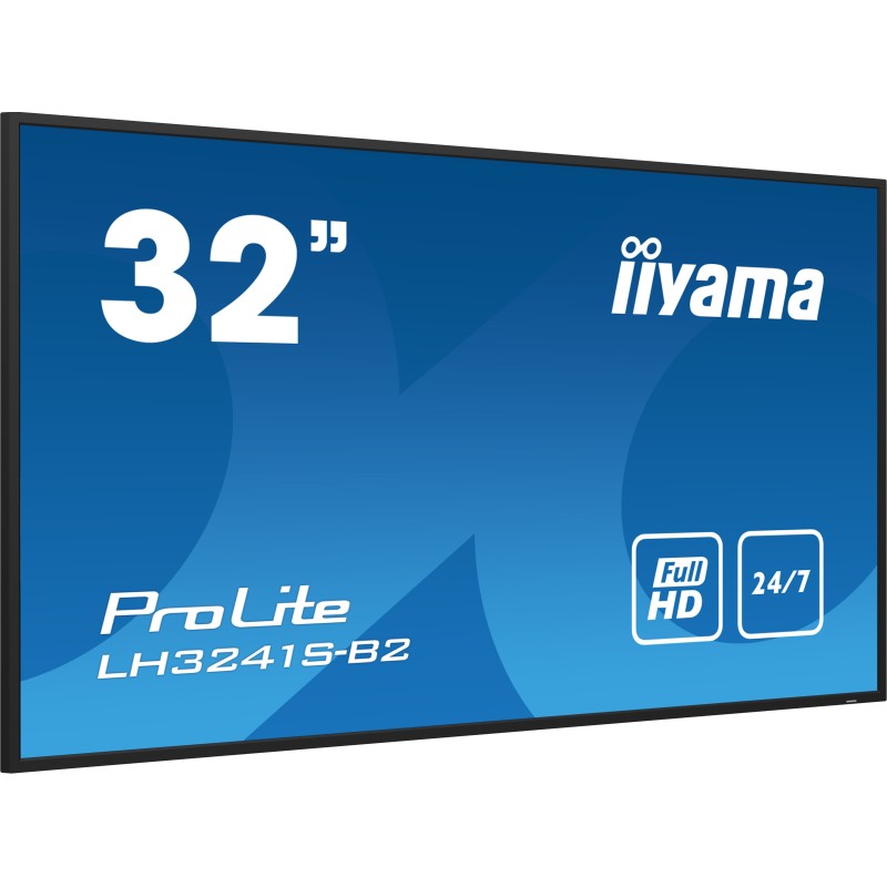 iiyama LH3241S-B2 visualizzatore di messaggi Design chiosco 80 cm (31.5") LED 350 cd m² Full HD Nero 24 7