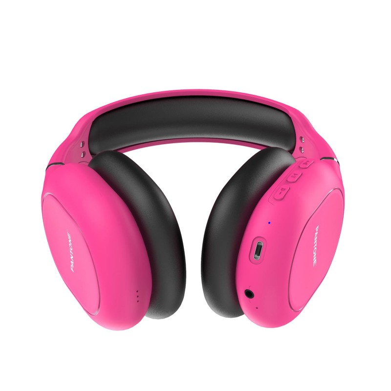 Pantone PT-WH006R cuffia e auricolare Cuffie Con cavo e senza cavo A Padiglione Musica e Chiamate USB tipo-C Bluetooth Rosa