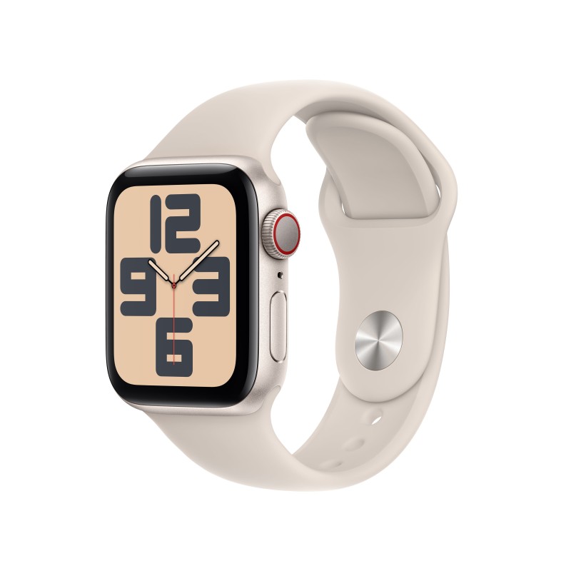 Apple Watch SE GPS + Cellular Cassa 40mm in Alluminio Galassia con Cinturino Sport Galassia - S M