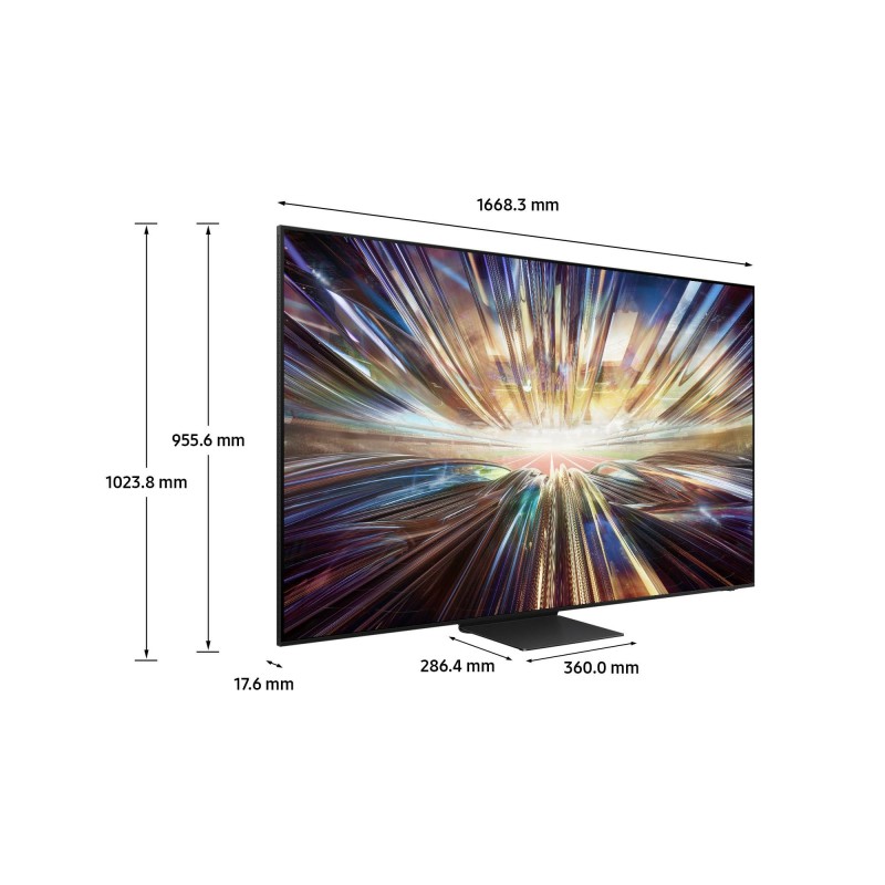 Samsung TV Neo QLED 8K 75” QE75QN800DTXZT Smart TV Wi-Fi Graphite Black 2024, NQ8 AI GEN2 Processor 8K, 8K AI Upscaling,