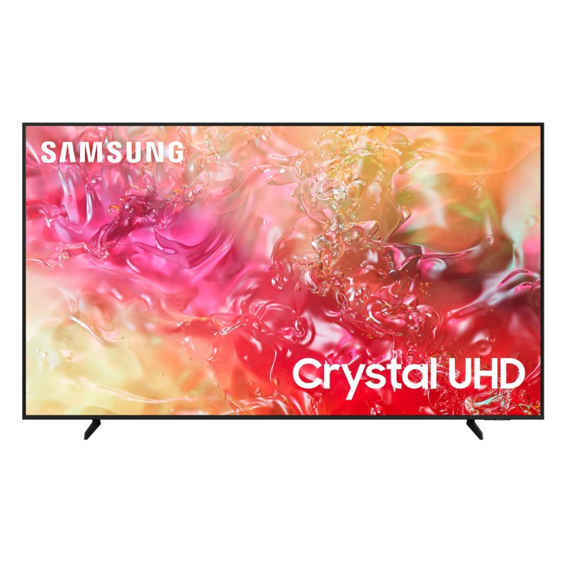 Samsung TV Crystal UHD 4K 65” UE65DU7170UXZT Smart TV Wi-Fi Black 2024, Processore Crystal 4K, 4K Upscaling, Slim Look Design,