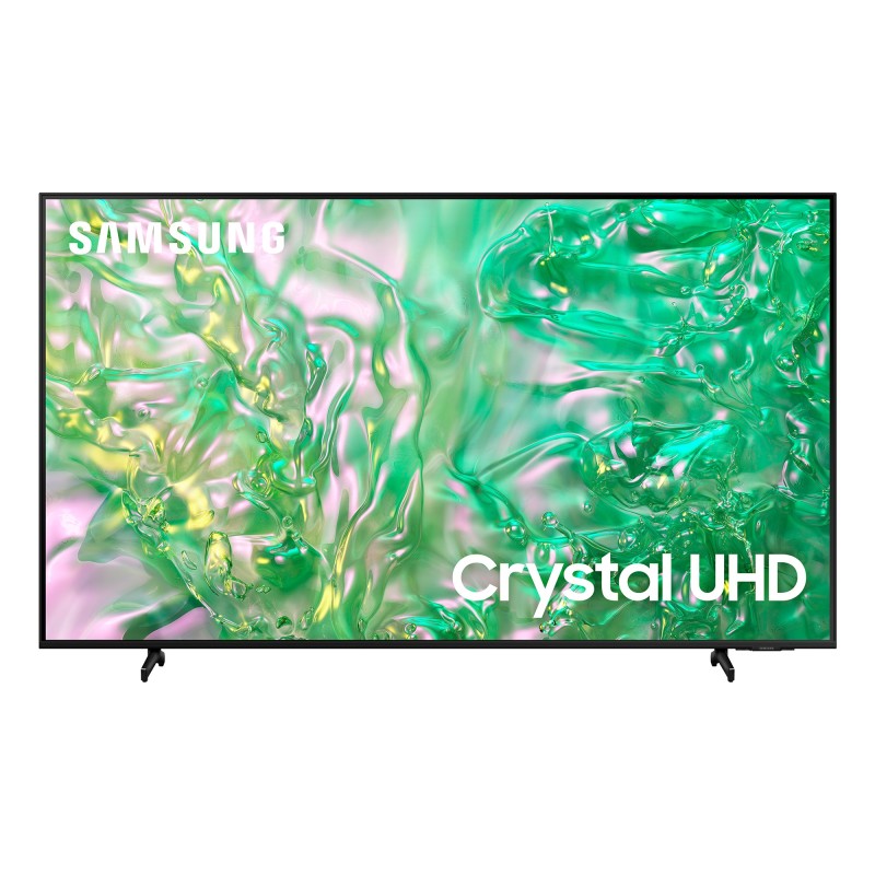 Samsung TV Crystal UHD 4K 43” UE43DU8070UXZT Smart TV Wi-Fi Black 2024, Processore Crystal 4K, 4K Upscaling, AirSlim Design,