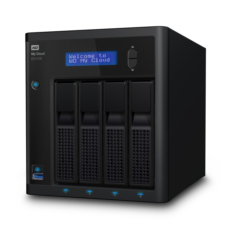 Western Digital My Cloud EX4100 NAS Desktop Collegamento ethernet LAN Nero Armada 388