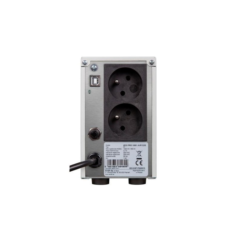 Ever ECO PRO 1000 AVR CDS gruppo di continuità (UPS) A linea interattiva 1 kVA 650 W 2 presa(e) AC