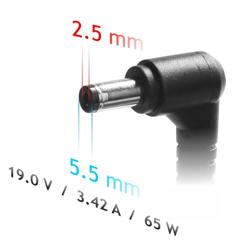 Akyga AK-ND-01 adattatore e invertitore Interno 65 W Nero