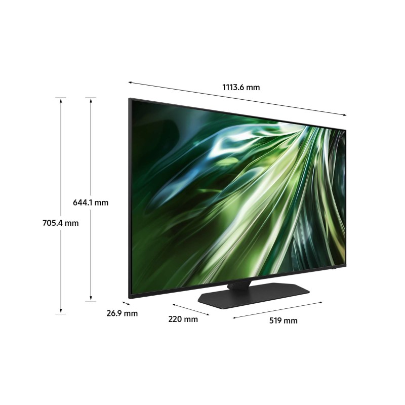 Samsung TV Neo QLED 4K 50" QE50QN90DATXZT Smart TV Wi-Fi Titan Black 2024, Processore NQ4 AI GEN2, Tecnologia Quantum Matrix,