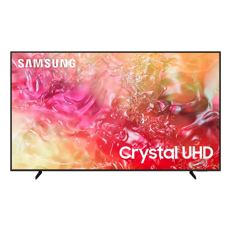 Samsung TV Crystal UHD 4K 75” UE75DU7170UXZT Smart TV Wi-Fi Black 2024, Processore Crystal 4K, 4K Upscaling, Slim Look Design,