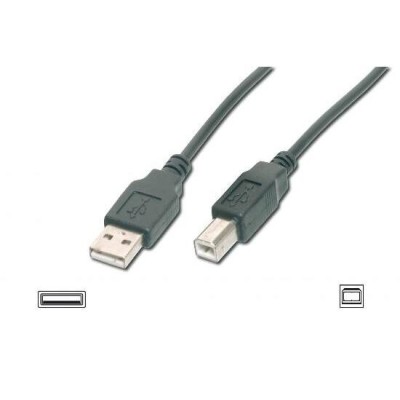 Digitus 5m USB2.0 A B cavo USB USB A USB B Nero