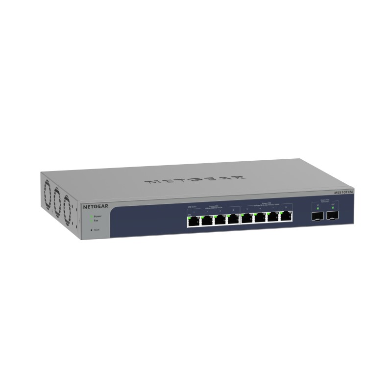 NETGEAR 8-Port Multi-Gigabit 10G Ethernet Smart Switch with 2 SFP+ Ports (MS510TXM) Gestito L2+ 10G Ethernet (100 1000 10000)