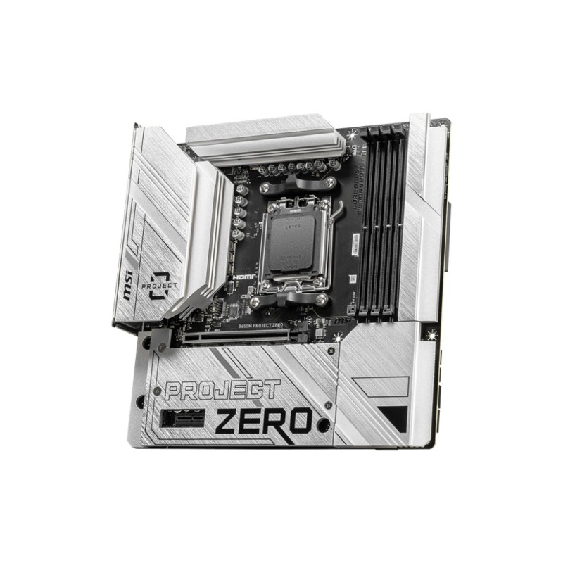 MSI B650M PROJECT ZERO scheda madre AMD B650 Presa di corrente AM5 micro ATX