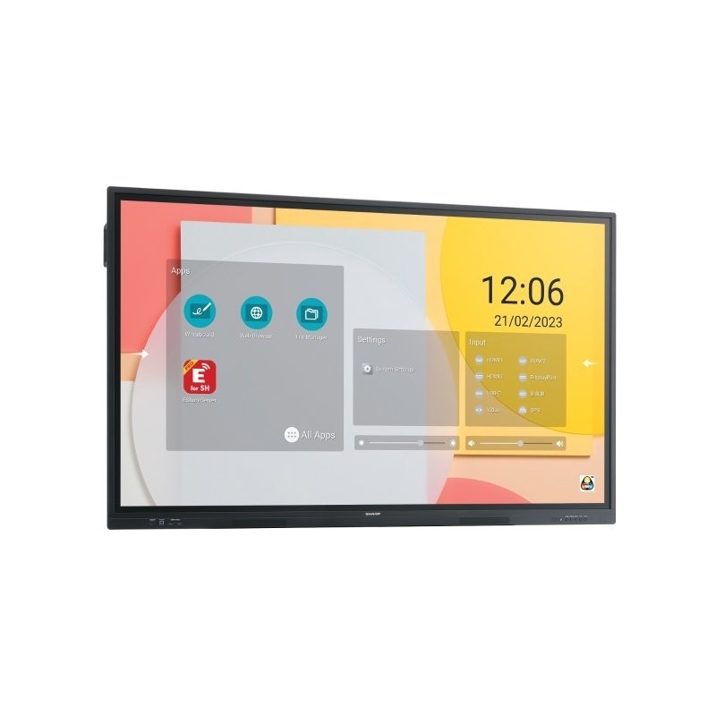 Sharp PN-LC862 Pannello piatto per segnaletica digitale 2,18 m (86") LCD Wi-Fi 450 cd m² 4K Ultra HD Nero Touch screen