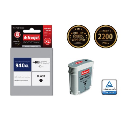 Activejet AH-940BRX cartuccia d'inchiostro 1 pz Compatibile Resa elevata (XL) Nero