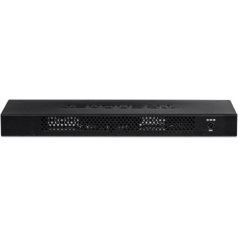 Trendnet TPE-TG160H switch di rete Non gestito Gigabit Ethernet (10 100 1000) Supporto Power over Ethernet (PoE) 1U Nero