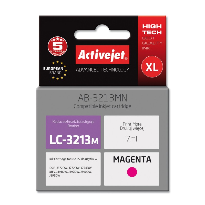 Activejet AB-3213MN cartuccia d'inchiostro 1 pz Compatibile Resa standard Magenta