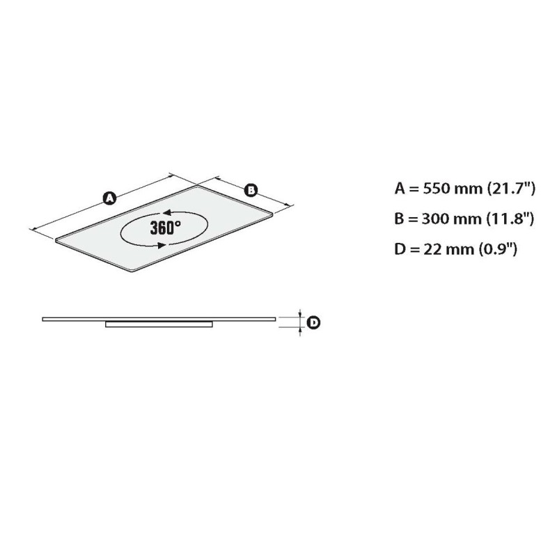 Meliconi Rotobase Elite M supporto TV e sistema audio