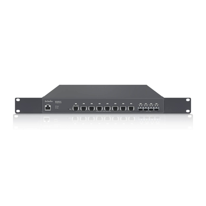 EnGenius ECS5512 switch di rete Gestito L2+ 10G Ethernet (100 1000 10000) Nero