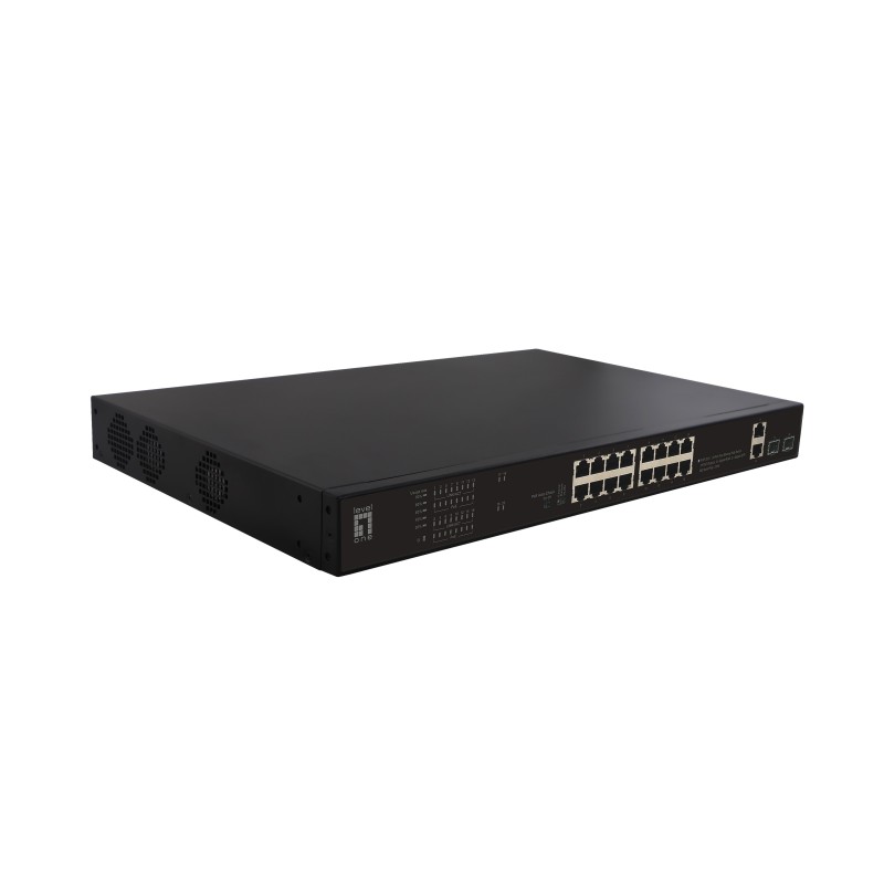LevelOne FGP-2031 switch di rete Non gestito Fast Ethernet (10 100) Supporto Power over Ethernet (PoE) 1U Nero