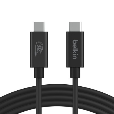 Belkin INZ004BT2MBK cavo USB 2 m USB4 Gen 2x2 USB C Nero