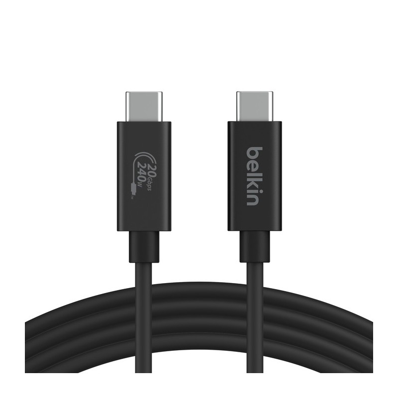 Belkin INZ004BT2MBK cavo USB 2 m USB4 Gen 2x2 USB C Nero