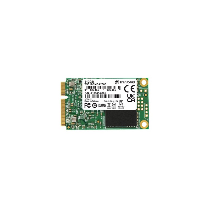 Transcend MSATA 230S 512 GB Serial ATA III 3D NAND