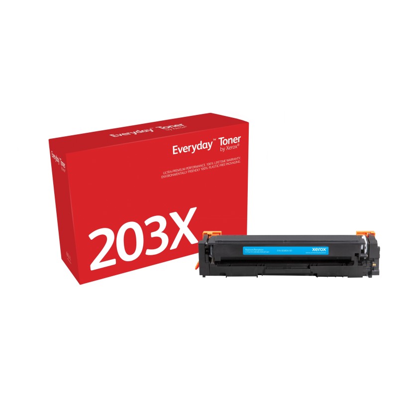 Everyday Toner ™ di Xerox Ciano compatibile con HP 202X (CF541X CRG-054HC), High capacity