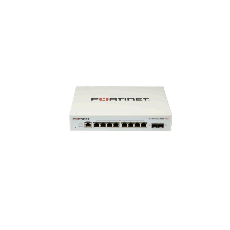 Fortinet FortiSwitch 108F-POE Gestito L2+ Gigabit Ethernet (10 100 1000) Supporto Power over Ethernet (PoE) Bianco