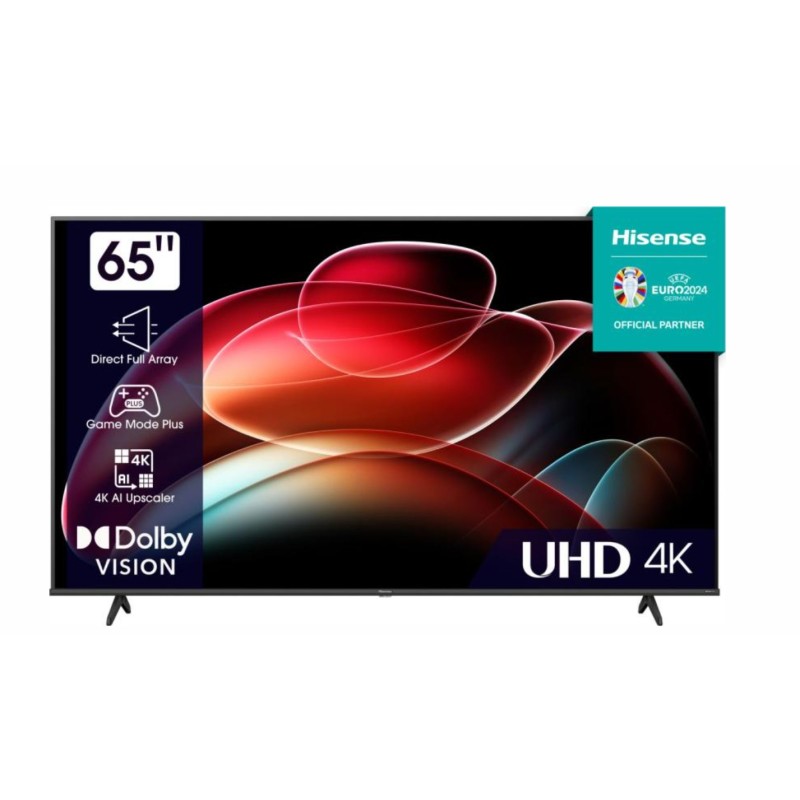 Hisense 65A69K TV 165,1 cm (65") 4K Ultra HD Smart TV Wi-Fi Nero, Grigio 300 cd m²