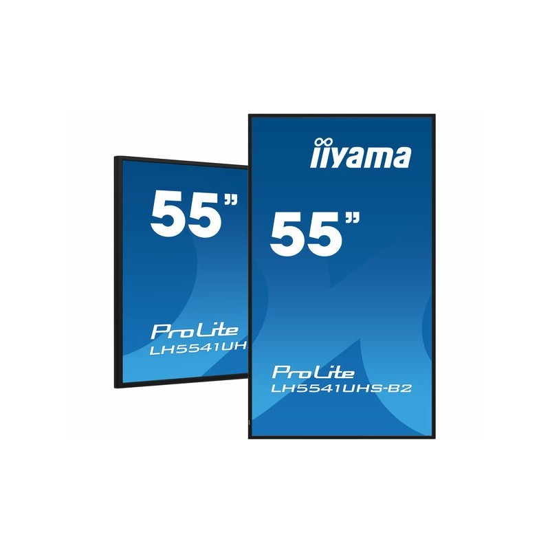 iiyama LH5541UHS-B2 visualizzatore di messaggi Design chiosco 138,7 cm (54.6") LCD 500 cd m² 4K Ultra HD Nero Processore