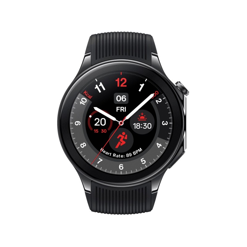 OnePlus Watch 2 3,63 cm (1.43") AMOLED Digitale 466 x 466 Pixel Touch screen Nero Wi-Fi GPS (satellitare)