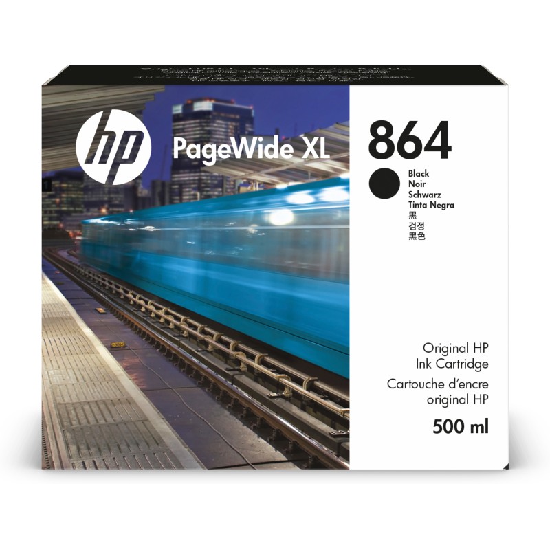 HP Cartuccia di inchiostro 864 PageWide XL nero da 500 ml