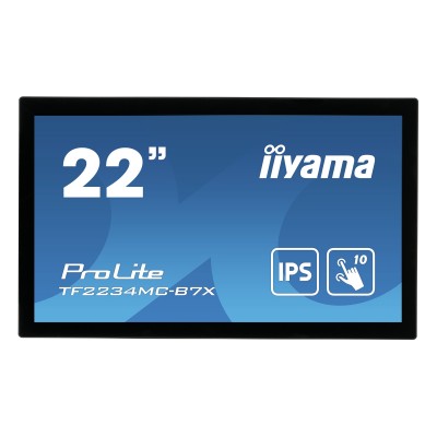 iiyama ProLite TF2234MC-B7X Monitor PC 54,6 cm (21.5") 1920 x 1080 Pixel Full HD LED Touch screen Multi utente Nero