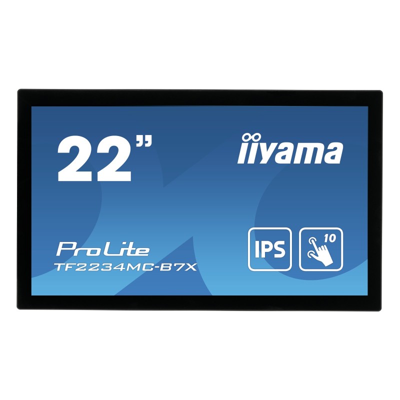 iiyama ProLite TF2234MC-B7X Monitor PC 54,6 cm (21.5") 1920 x 1080 Pixel Full HD LED Touch screen Multi utente Nero