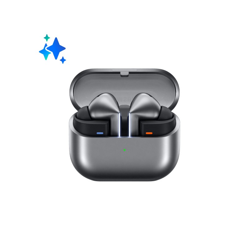 Samsung Galaxy Buds3 Pro Auricolari AI in-ear True Wireless, Speaker a 2 vie, Audio Hi-Fi, Impermeabilità IP57, Silver